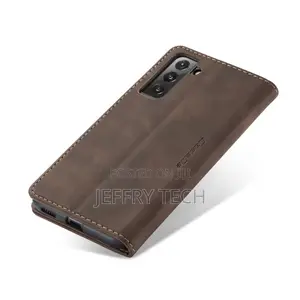 Caseme Wallet Magnetic Case for Samsung Galaxy S22 5G, Leath