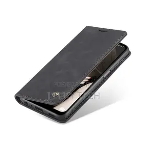 Caseme Wallet Magnetic Case for Samsung Galaxy A12, Leather