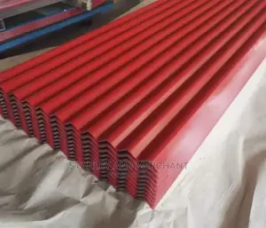 Corrugated, Bright Red Color