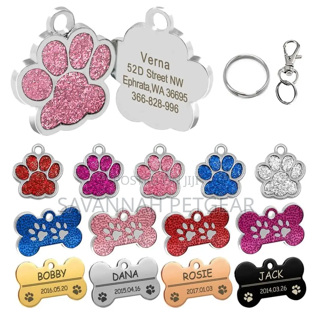 Personalized Pet ID Name Tag (Free Personalization)