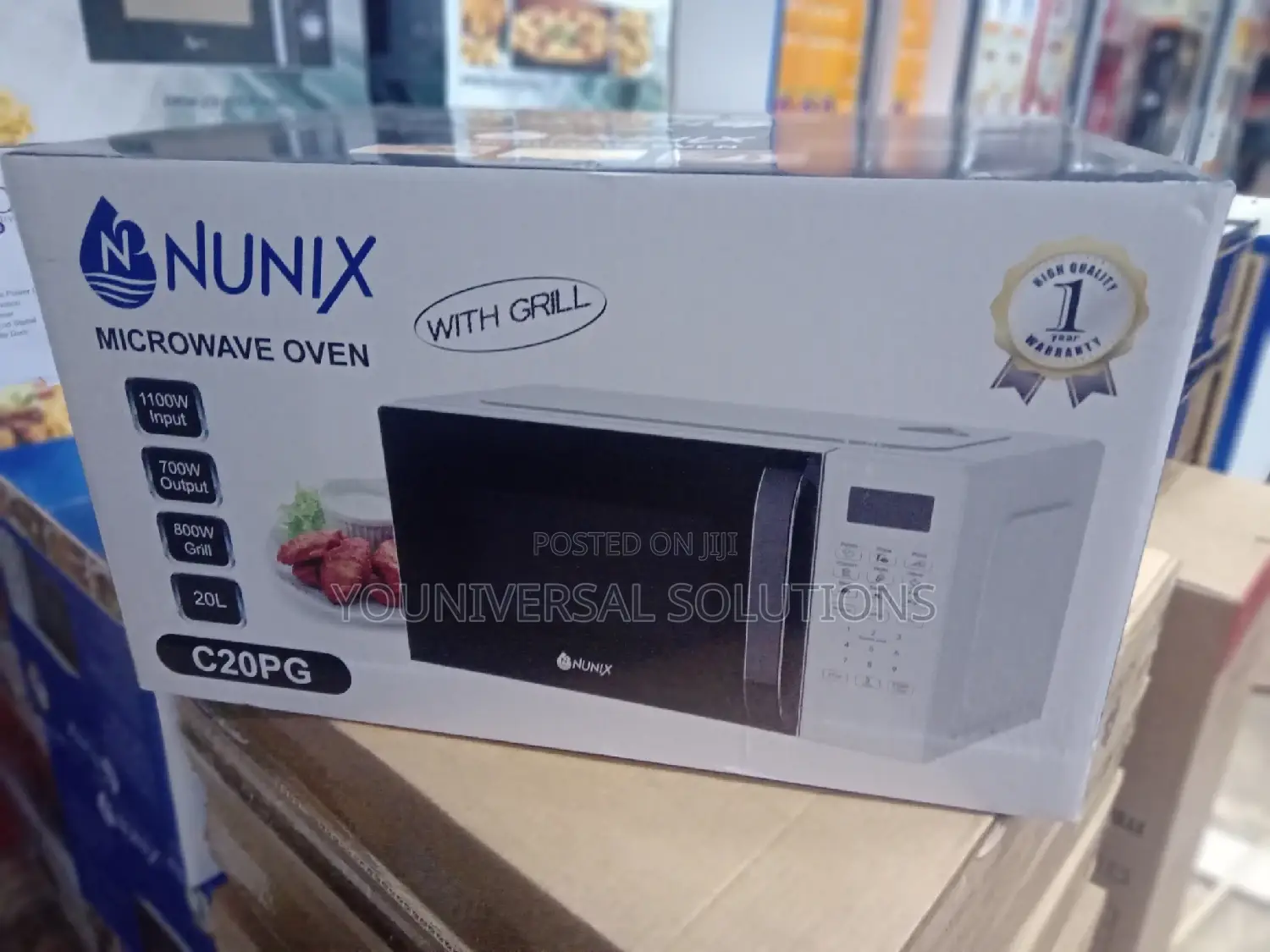 20l Nunix Digital Microwave With Grill