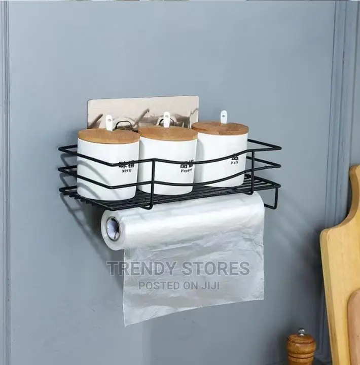 Wrought Iron Wall Mounted Storage Rack