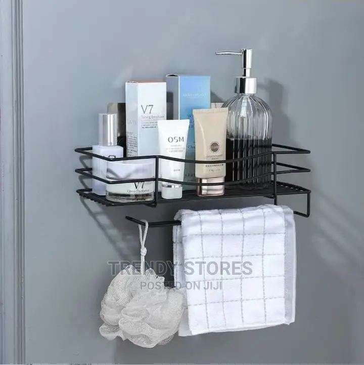 Wrought Iron Wall Mounted Storage Rack