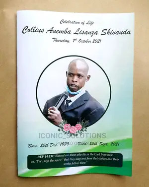 A4-Size Funeral Program/Eulogy