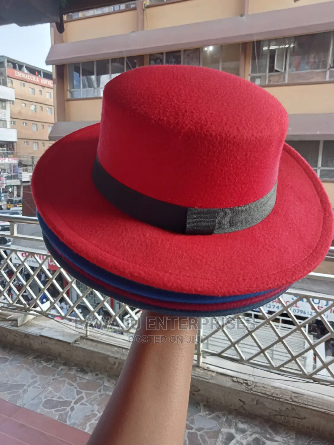 Fedora Hats With Black Ribbon