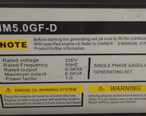 Used Generator 6.5kva for Hire