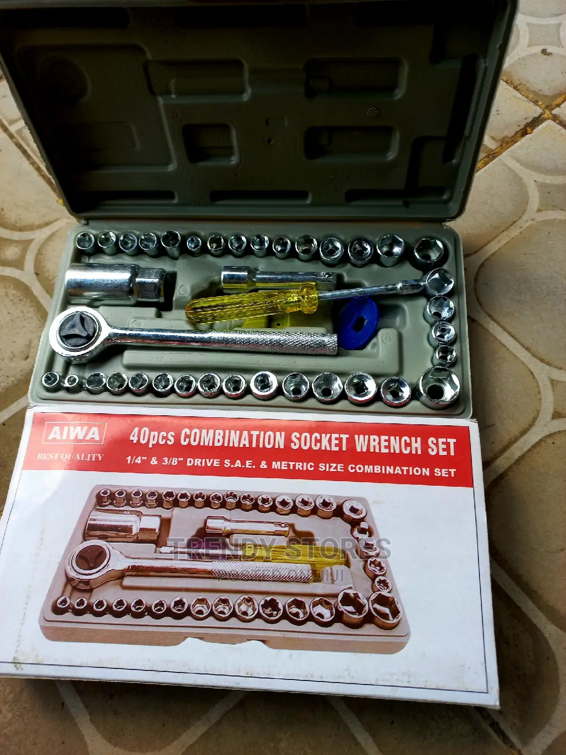 40pcs Combination Socket Wrench Set
