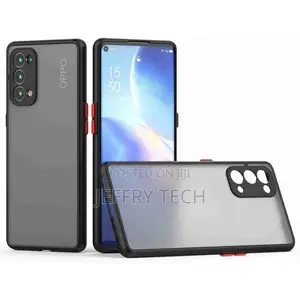 Generic Silicone Cover for Oppo Reno 5 (Black Cover)