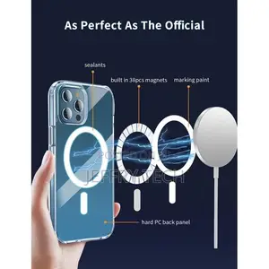 Magnetic Clear Case for iPhone 13 Pro
