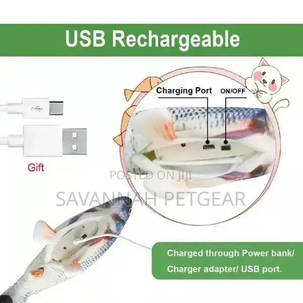Electric Floppy Fish Interactive Cat Toy