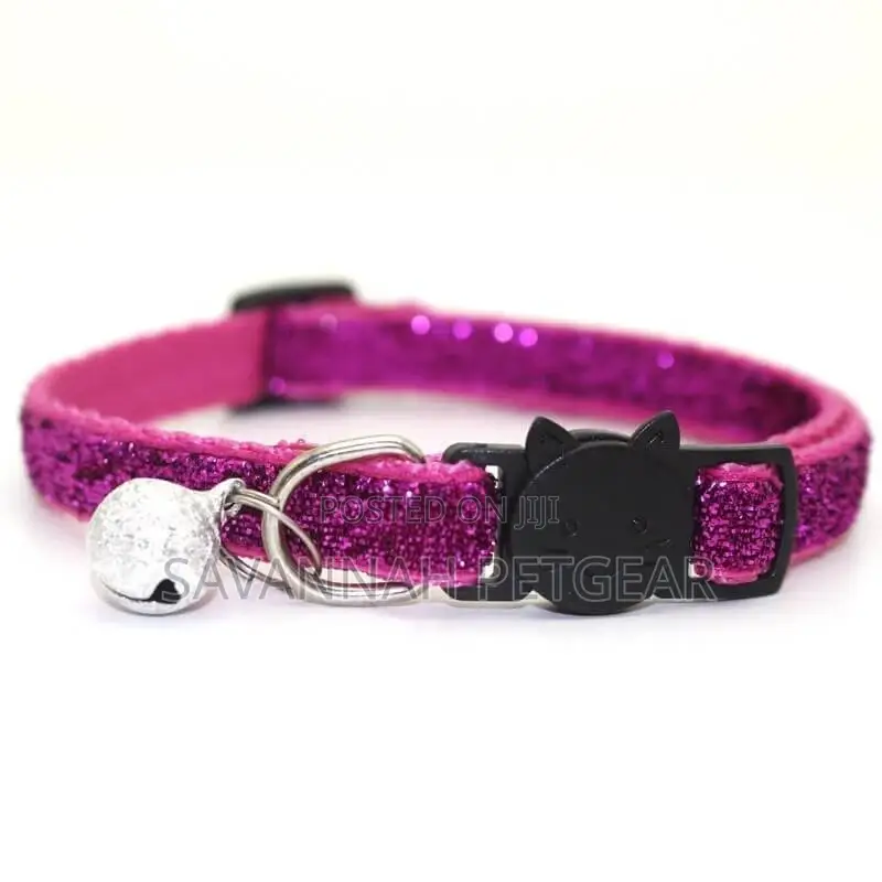 Romeow Glitter Breakaway Cat Collar With Bell, Adjustable
