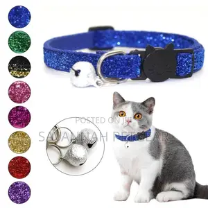Romeow Glitter Breakaway Cat Collar With Bell, Adjustable