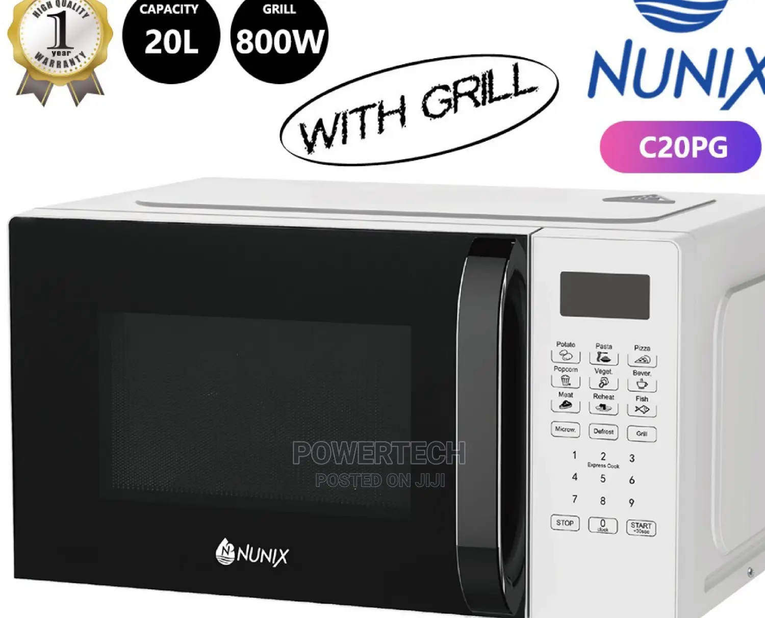 Digital Nunix Microwave 20 Litres "