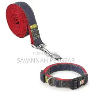 Adventure Denim Dog Leash Dog Collar Set
