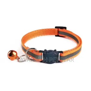 Reflective Breakaway Cat Collar With Bell Charm