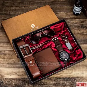 Men Gift Set (Watch,Pen,Sunglasses,Wallet,Belt Key Holder)
