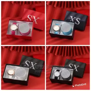 Ladies Gift Set Wrist Watch+ Mini Bluetooth Wireless Speaker
