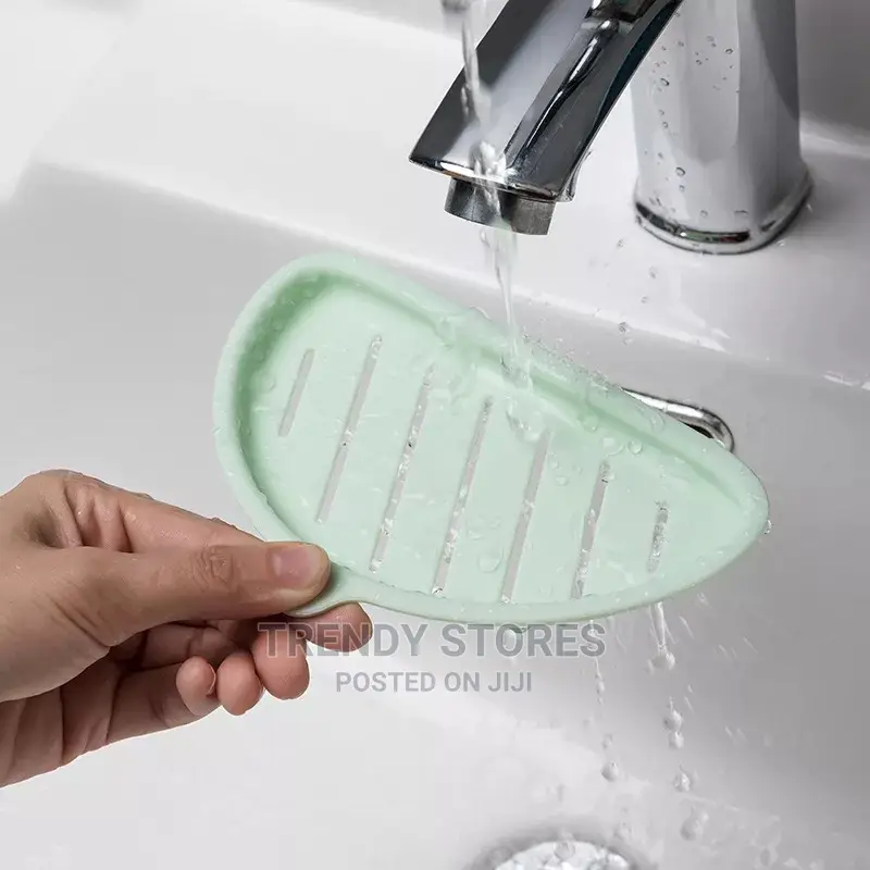 Fish Design Soap Holder With an Adhesive Tape