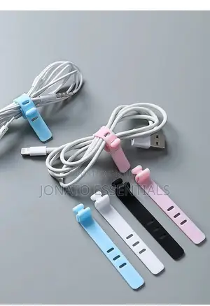 10pcs Reusable Silicone Cable Ties, Cord Organizers, Wire Straps