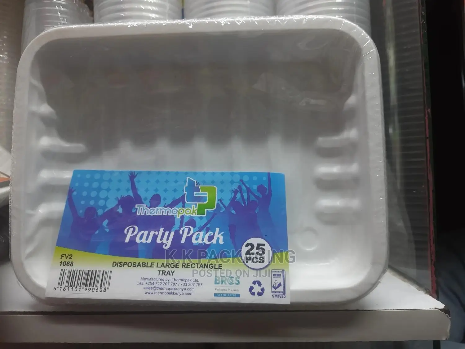 25pcs Plastic Plates