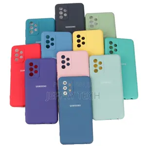 Samsung Galaxy A52 5G 4G Case Silky Silicone Cover Soft-Touc