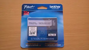 Brother Tze 141 18mm Black on Clear