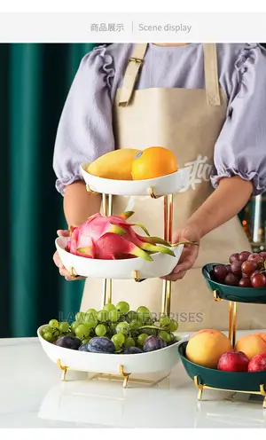 3 Tier Nordic Ceramic Fruit / Snack Stand