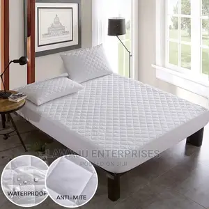 White Quilted Waterproof Matress Protector - 3*6