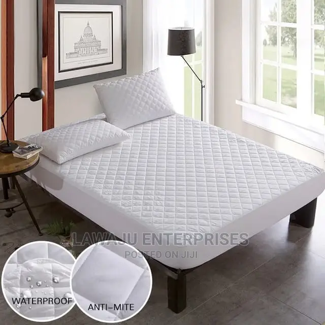 White Quilted Waterproof Matress Protector - 3*6