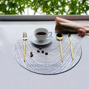 6pcs Pvc Non-Woven Table Mats