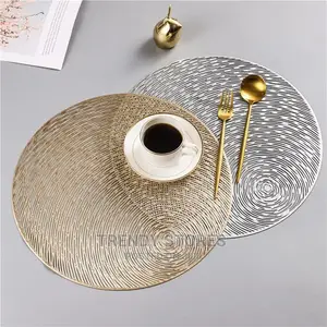 6pcs Pvc Non-Woven Table Mats