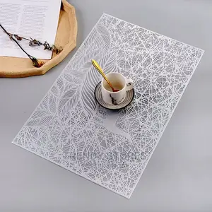6pcs Pvc Non-woven Table Mats