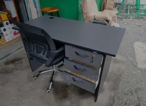 1.2 Mtrs Office Desk Grey Plus Office Mesh Chair