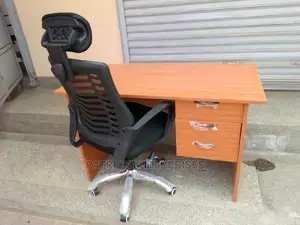 1.2 Mtrs Office Desk Plus High Back Recliner Headrest Chair