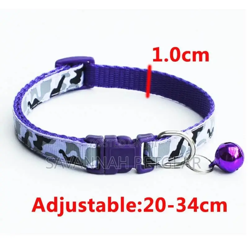 Cheetah Print Adjustable Cat Collar