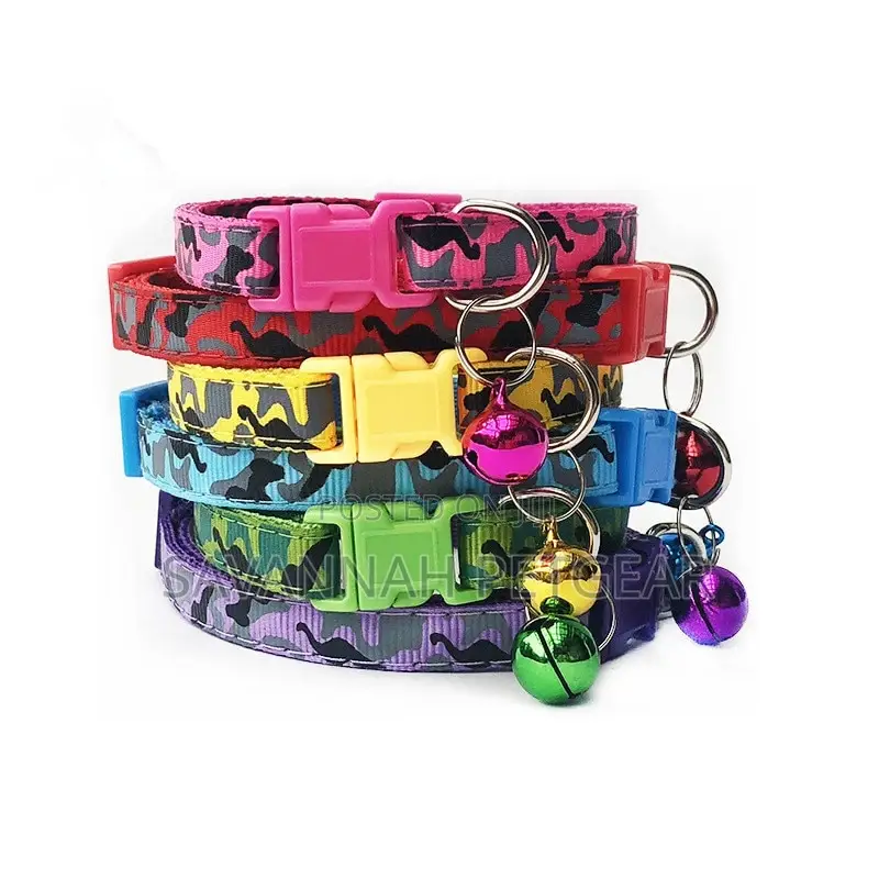 Cheetah Print Adjustable Cat Collar