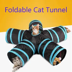 Foldable 5-Way Tunnel Play Cat Toy