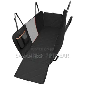 Travel Dog Car Seat Cover, Hammock, With Pockets Mesh Wind