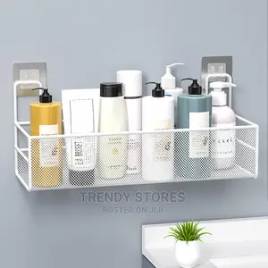 Wall-Mounted Bathroom Shelf Shower Shampoo Rack