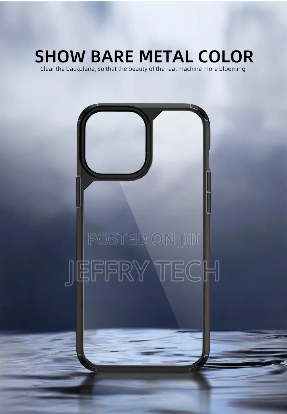 iPhone Case IPAKY 13 Pro Max TPU Frame Transparent PC Back