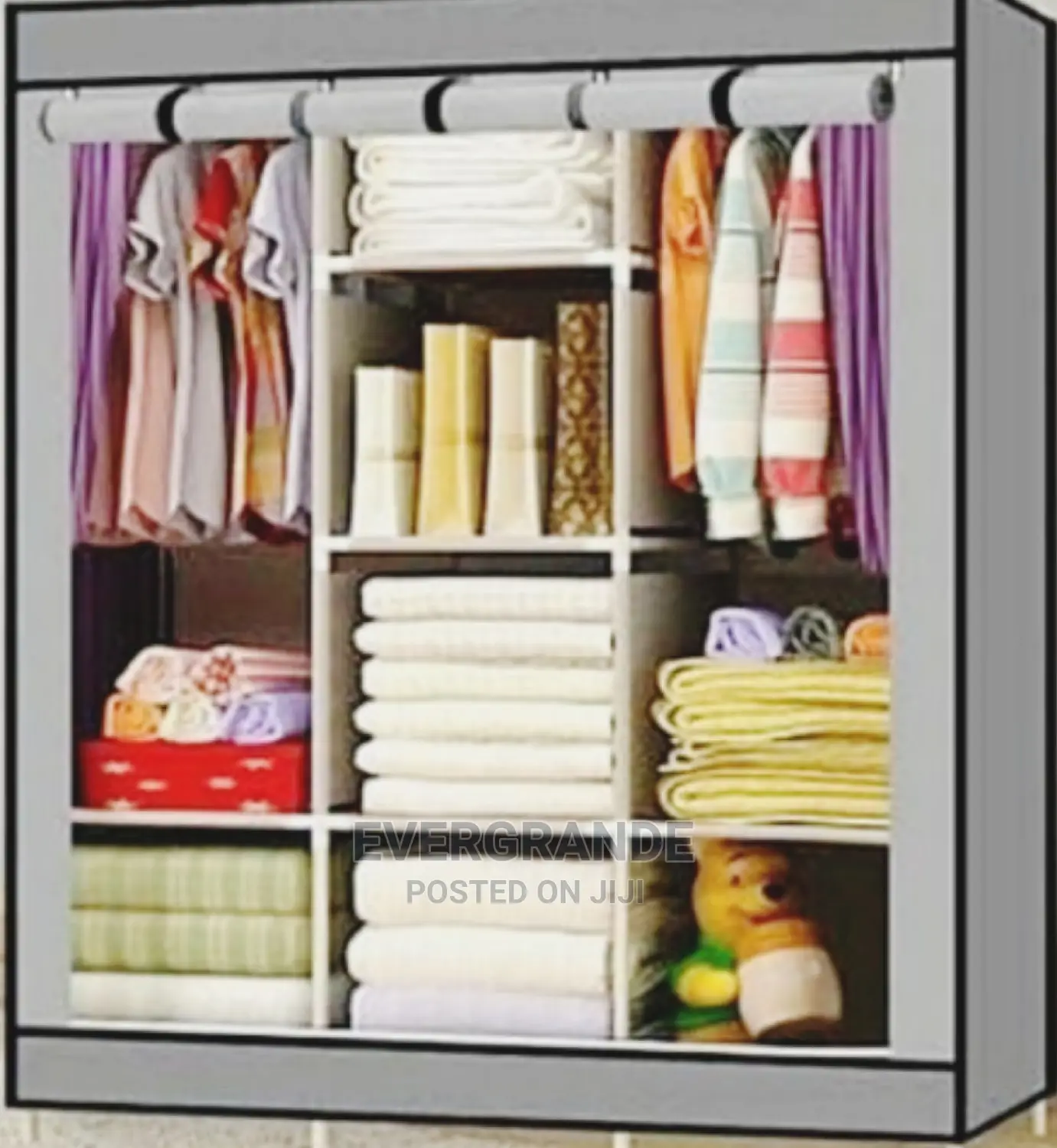 Metallic Wardrobe 3 Column Ksh 2099