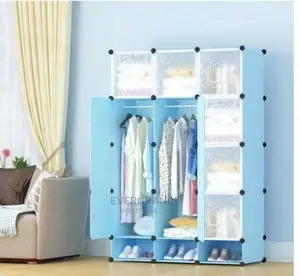 Affordable 3 Column Plastic Wardrobe