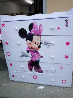 Minnie Mouse  Chest of Drawers 4 by 4 Fitts