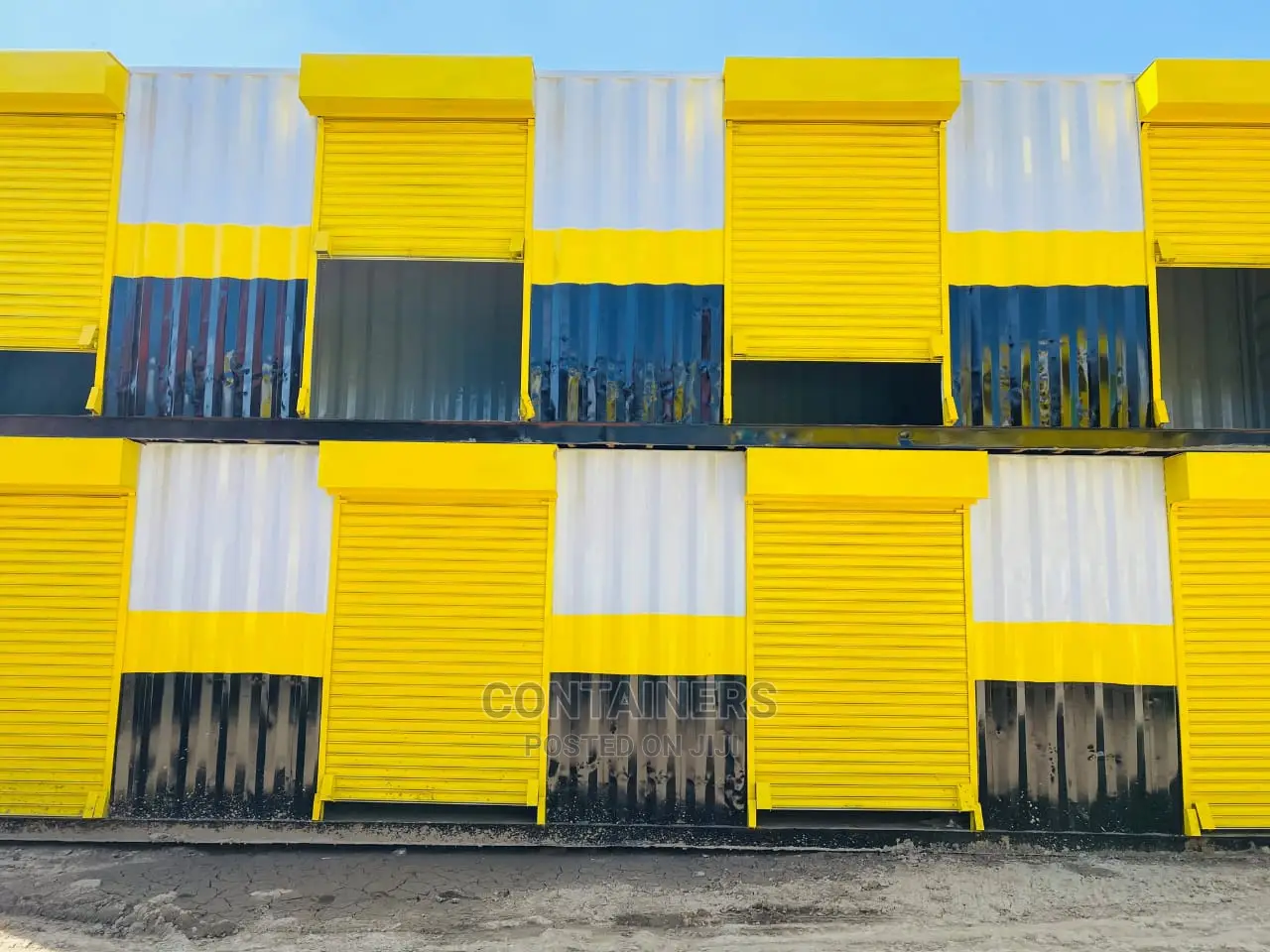 Container With Roller Shutter Doors