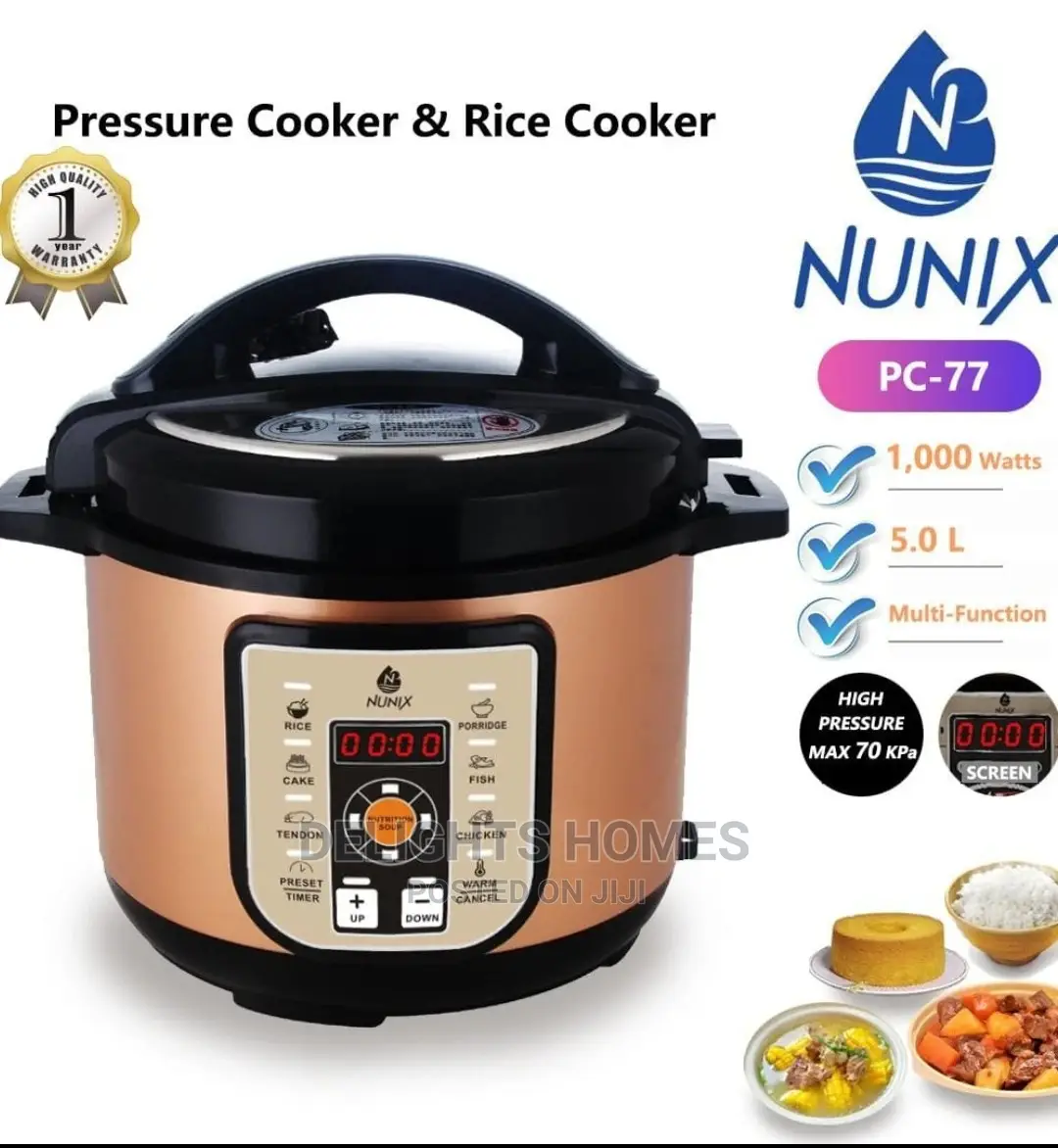 Nunnix Multifunctional Pressure Cooker 5ltrs