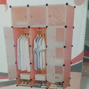 Plastic Wardrobe Black, Pink, Blue and Green Available