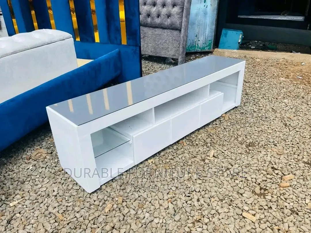 Tv Stand With Glass on Top