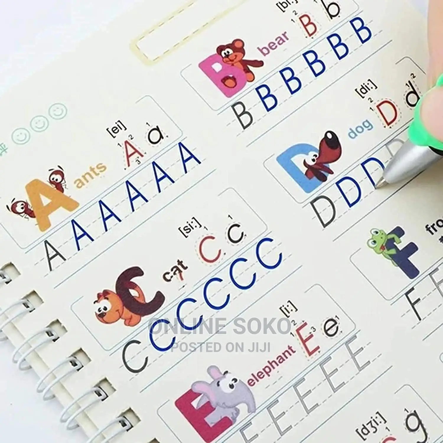 Kids Reusable Sank Magic Book Pen Control Practice Copybook