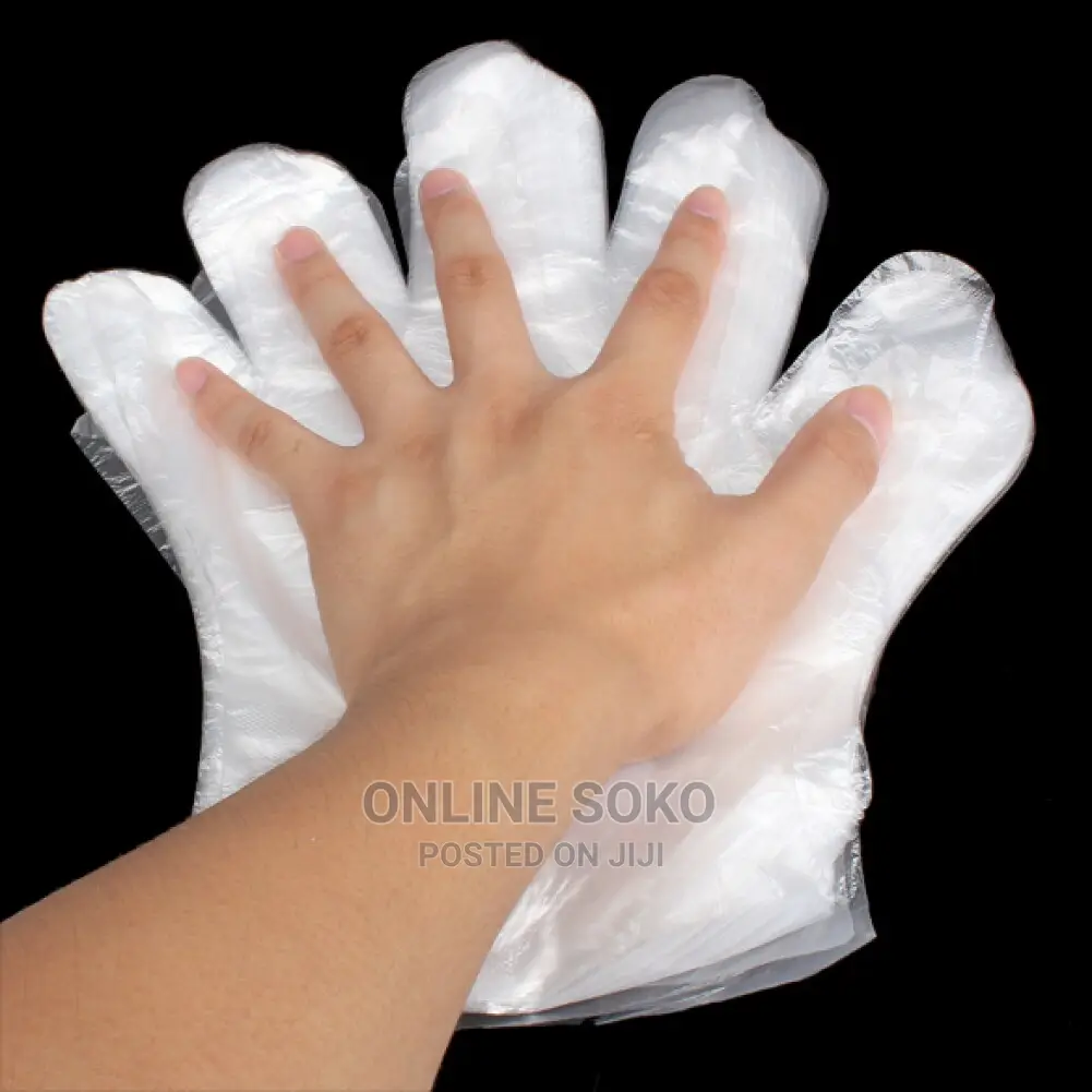 Multipurpose Disposable Polyethylene Gloves – 100 Pcs