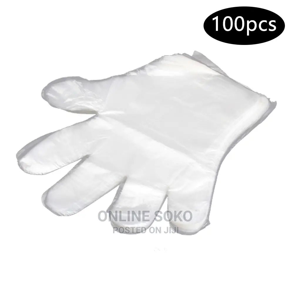 Multipurpose Disposable Polyethylene Gloves – 100 Pcs